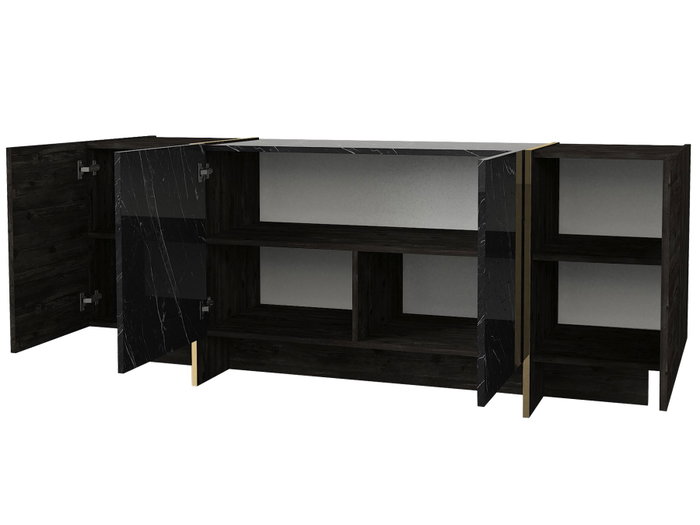 Hanah Home Veyron Negro y Oro Hanah Home Veyron Negro y Oro